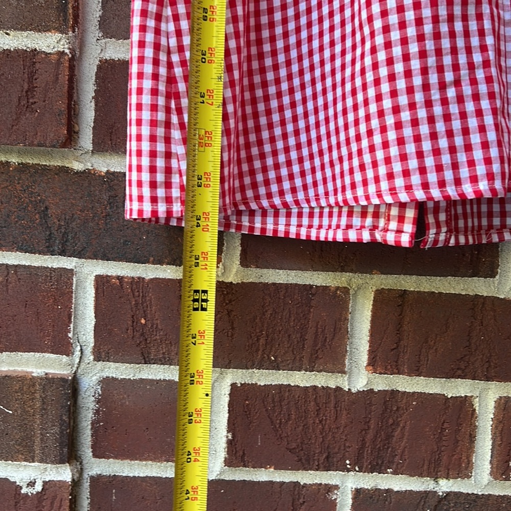 Soprano Gingham Adjustable Spaghetti Strap Button… - image 5